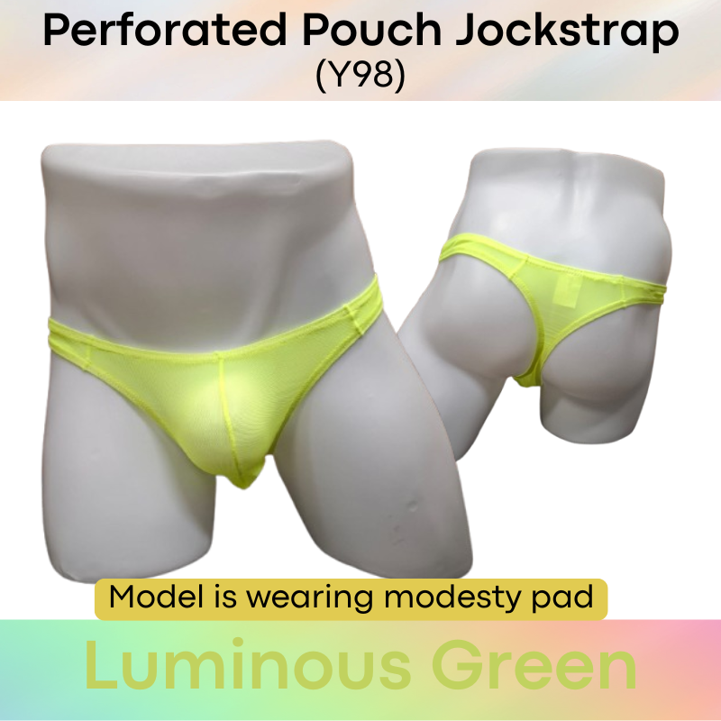 Men's Thong: Polyester Mesh Low Waist Thong (Y98)