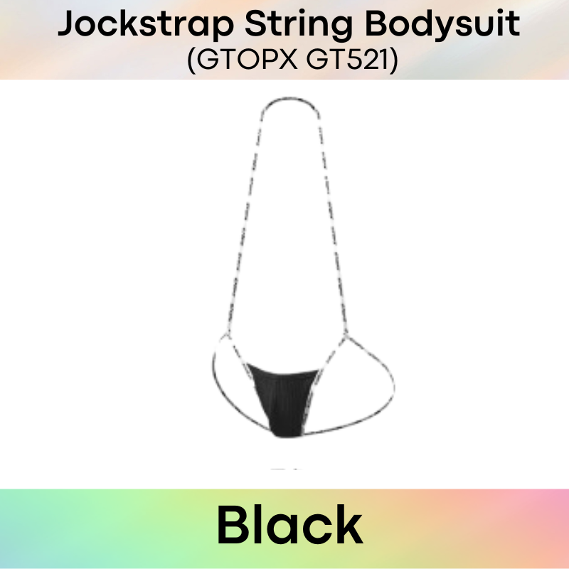 Men's Bodysuit: Regenerated Fibre String Jockstrap Bodysuit Underwear (GT521)