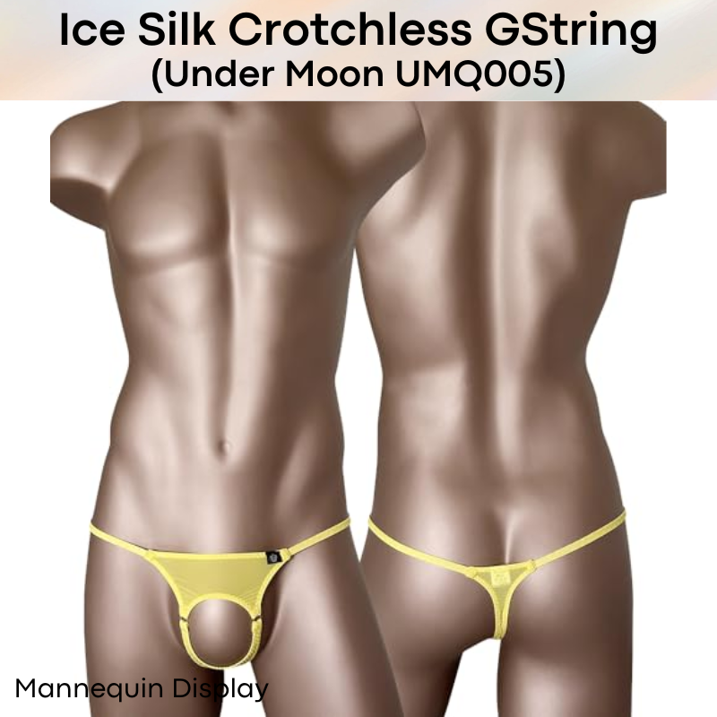 GString: Nylon Ice Silk Crotchless GString Underwear (UMQ005)
