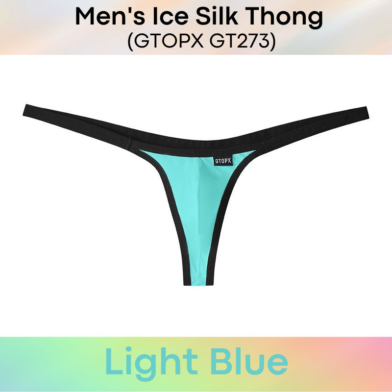 Men's Thong : Ice Silk Underwear (GTOPX GT273)