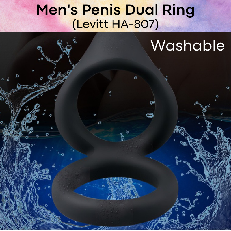 Adult Toy : Men's Dual Penis Ring (Levitt HA-807)