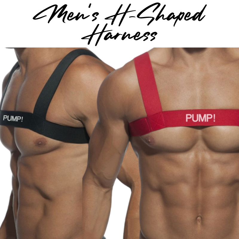 Men's Harness : H-Shaped Chest Strap (Pump! PU5502)