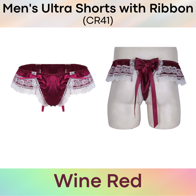 Men's Shorts : Ultra Shorts with Lace Ribbon (CR41)