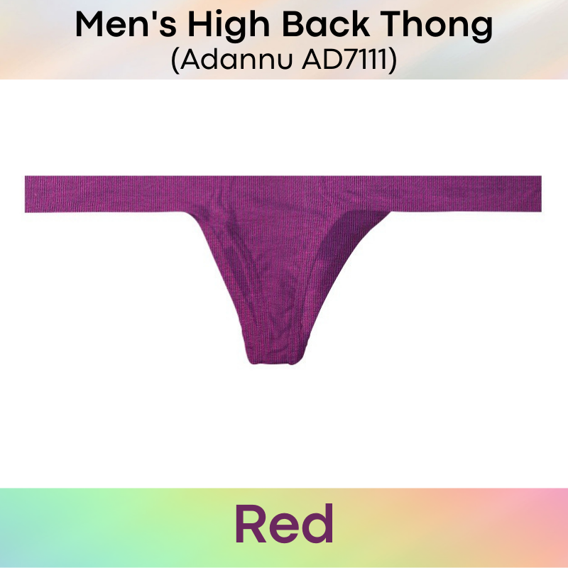 Men's Thong : High Hip Underwear (Adannu AD7111)