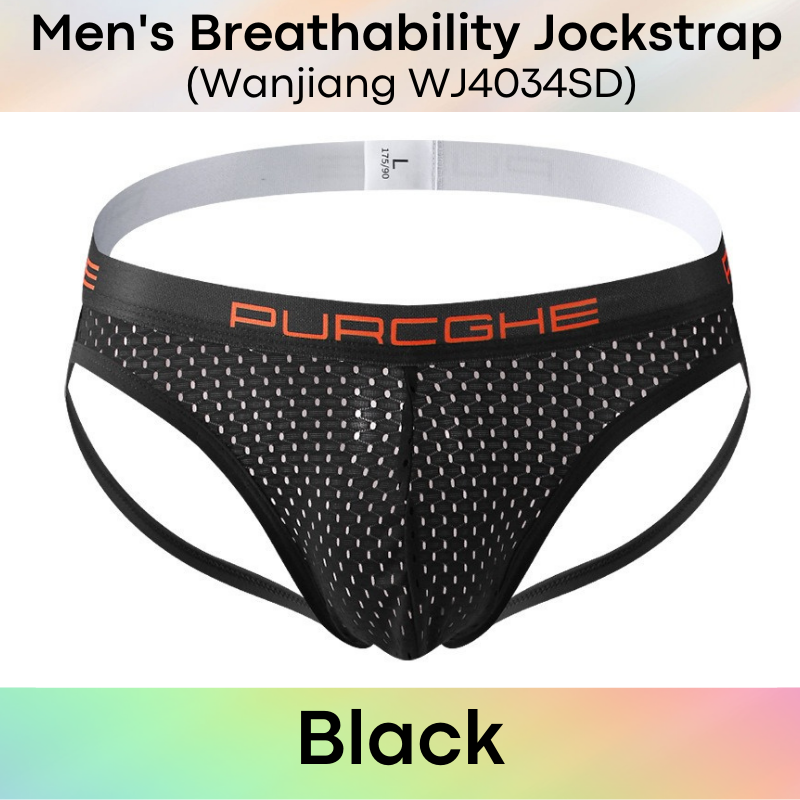 Men's Jockstrap : High Breathability Nylon Underwear (Wanjiang WJ4034SD)