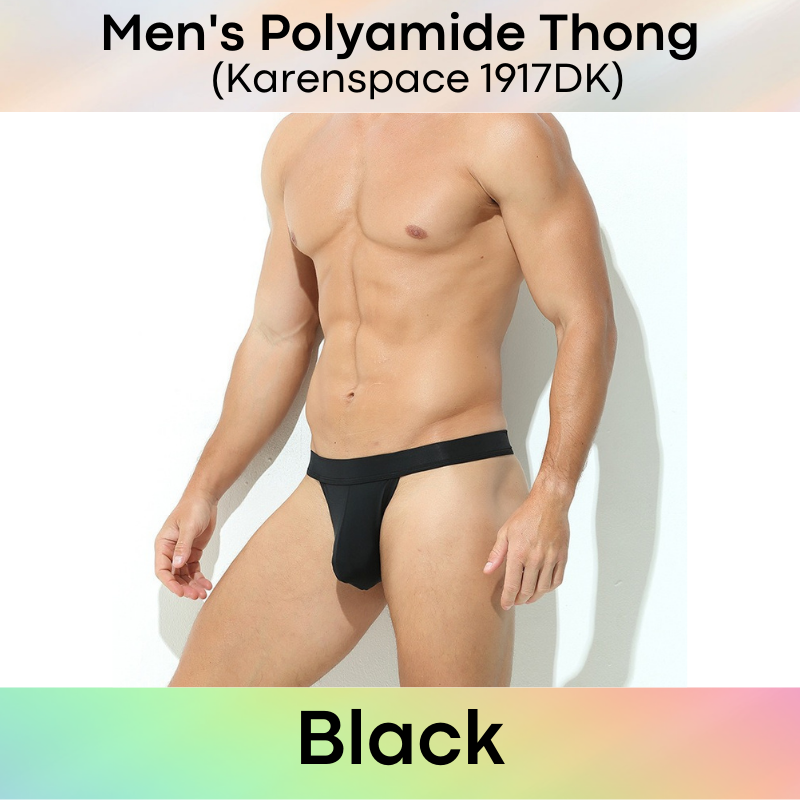 Men's Thong : Polyamide Underwear (Karenspace KS1917DK)