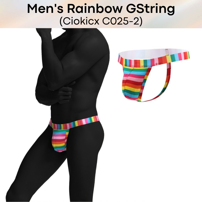 Men's GString : Rainbow Underwear (Ciokicx C025-2)