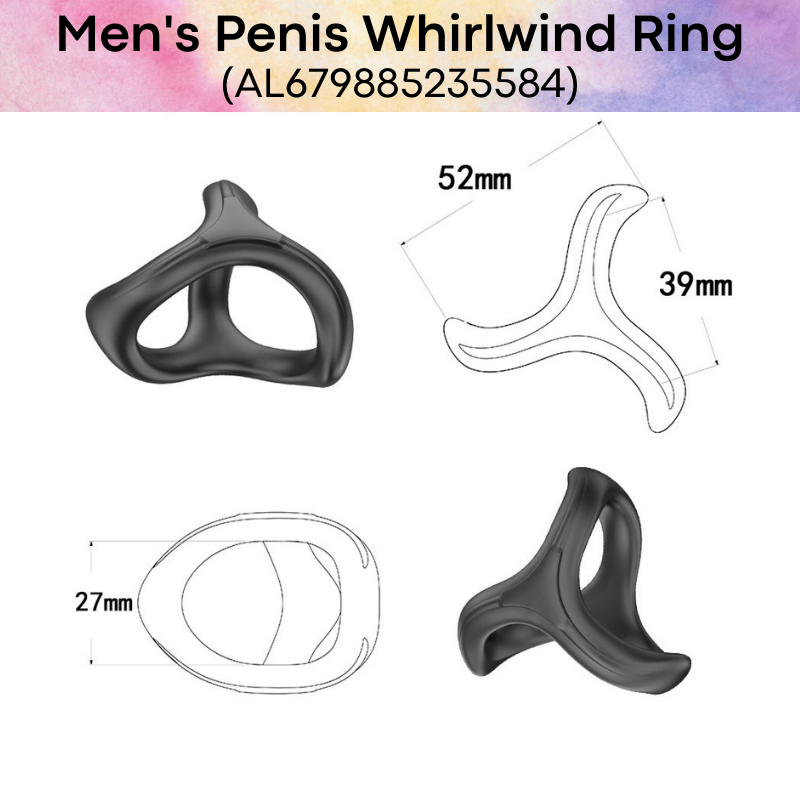 Adult Toy : Men's Whirlwind Penis Ring (AL679885235584)