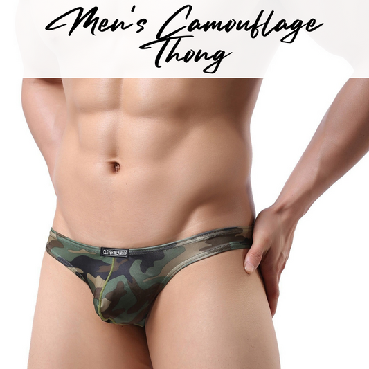 Men's Thong : Camouflage Thong (Clever Menmode CMF051)