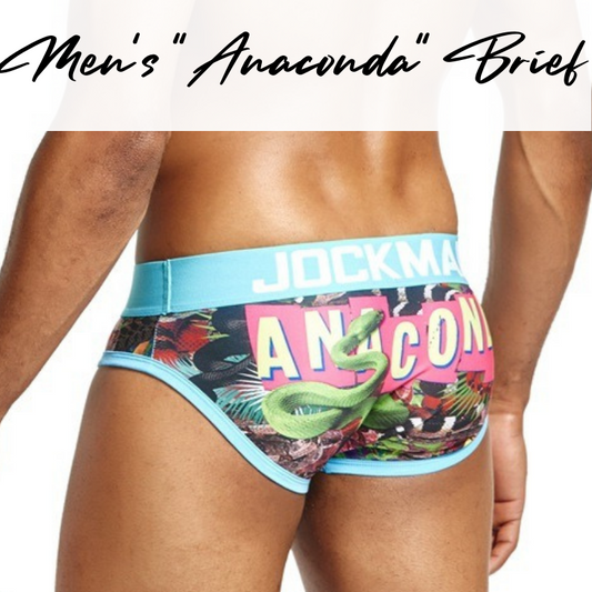 Men's Brief : "ANACONDA" Snake Underwear (Jockmail JM326)