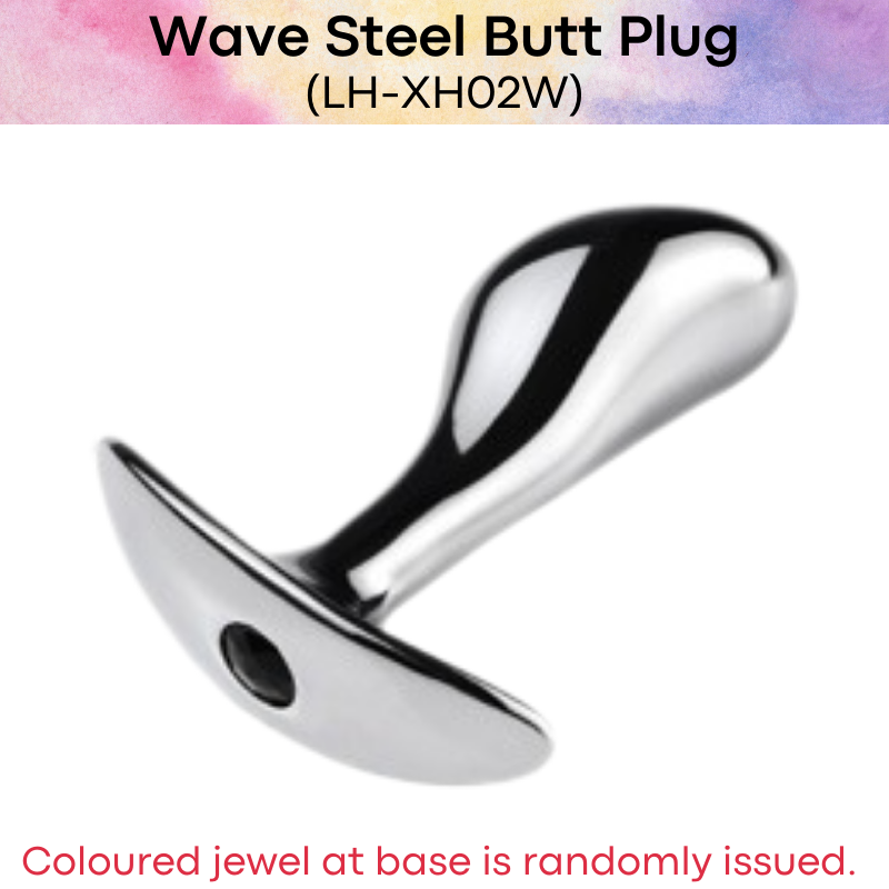 Adult Toy : Wave Stainless Steel Butt Plug (LH-XH02W)