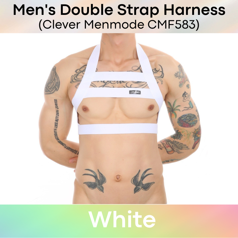 Men's Harness : Double Strap Front/Back (Clever Menmode CMF583)