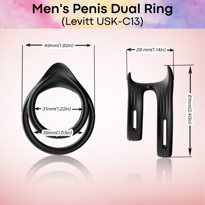 Adult Toy : Men's Penis Dual Ring (Levitt USK-C13)