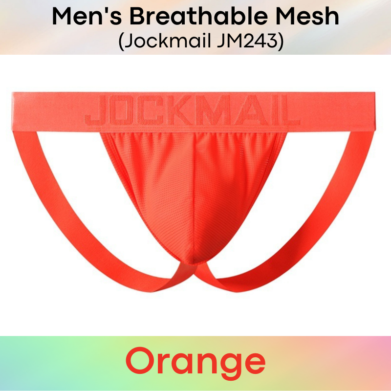 Men's Jockstrap : Breathable Mesh Underwear (Jockmail JM243)