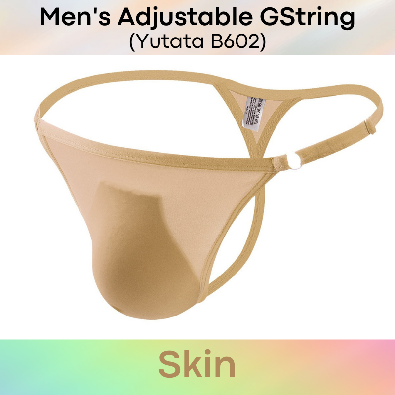 Men's GString : Adjustable Strap Ice Silk Underwear (Yutata 602)