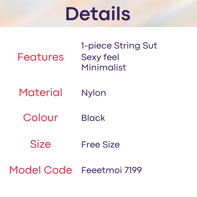 Men's Bodysuit : Adjustable Strap (Feeetmoi 7199)