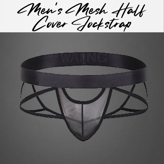 Men's Thong / Jockstrap : Mesh Front Cover with Gap (Kaixuan KX1042SD)