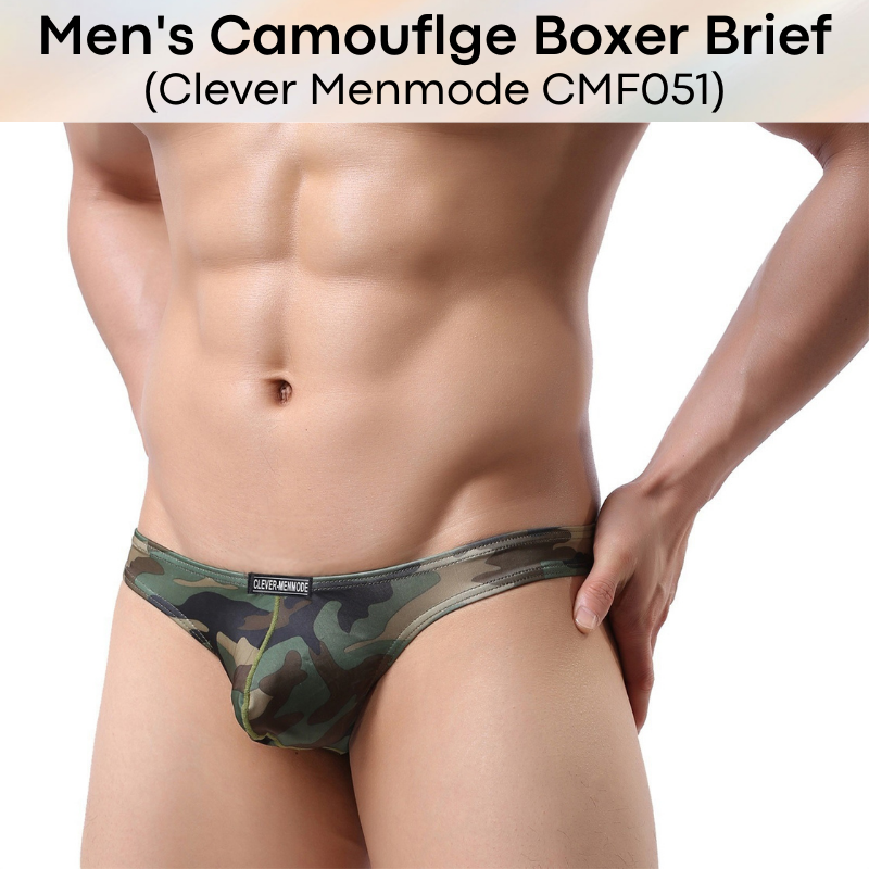 Men's Thong : Camouflage Thong (Clever Menmode CMF051)