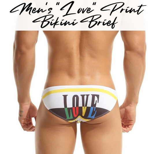 Men's Brief : "Love" Print Underwear (Seobean SB10109)