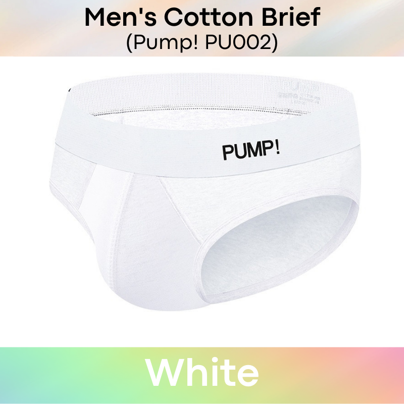 Men's Brief : Cotton Brief Underwear (Pump! PU002)