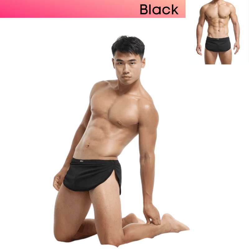 Men's Shorts : High Side Split with Inner GString (Sugoidan SG8006)