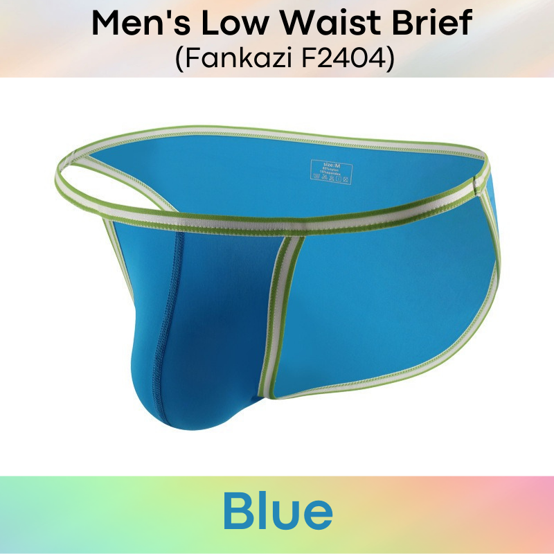 Men's Brief : Low Waist Nylon Underwear (Fankazi F2404)