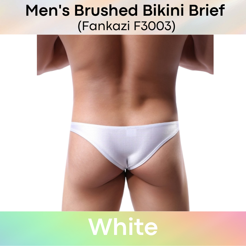 Men's Brief : Low Waist Brushed Bikini Underwear (Fankazi F3003)