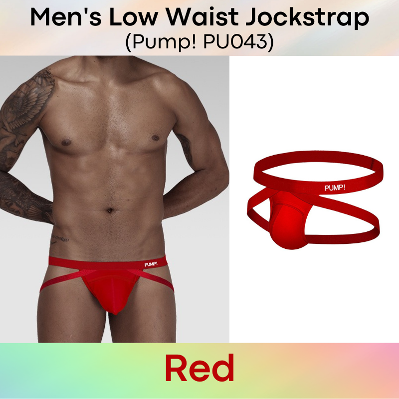 Men's Jockstrap : Low Waist Underwear (Pump! PU043)