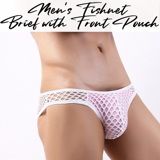 Men's Brief : Net with Additional Pouch Lining (Fankazi F2107)