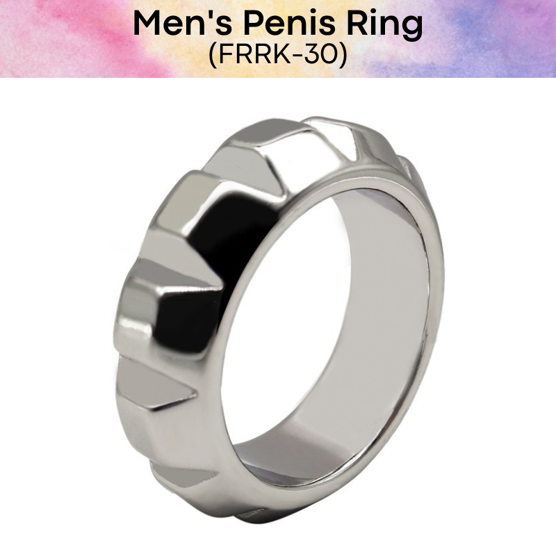 Adult Toy : Men's Stainless Steel Penis Ring (FRRK30)