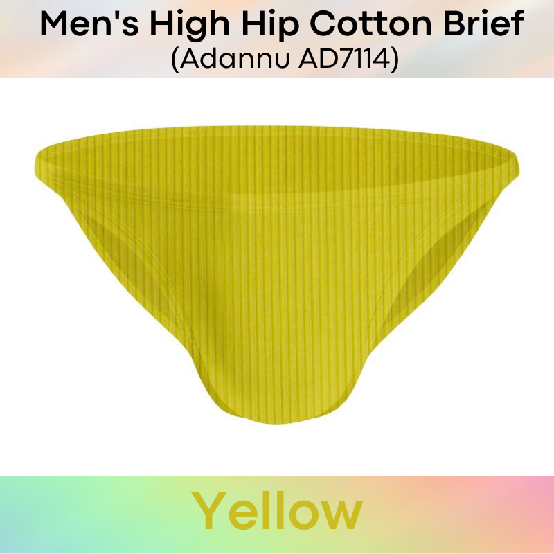 Men's Brief : High Hip Underwear (Adannu AD7114)