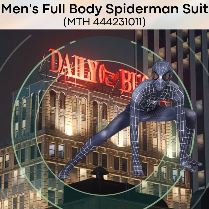 Roleplay : Men's Full Spiderman Body Suit (MTH 444231011)