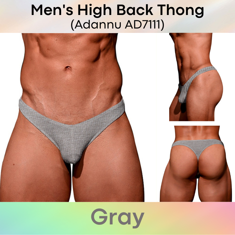 Men's Thong : High Hip Underwear (Adannu AD7111)