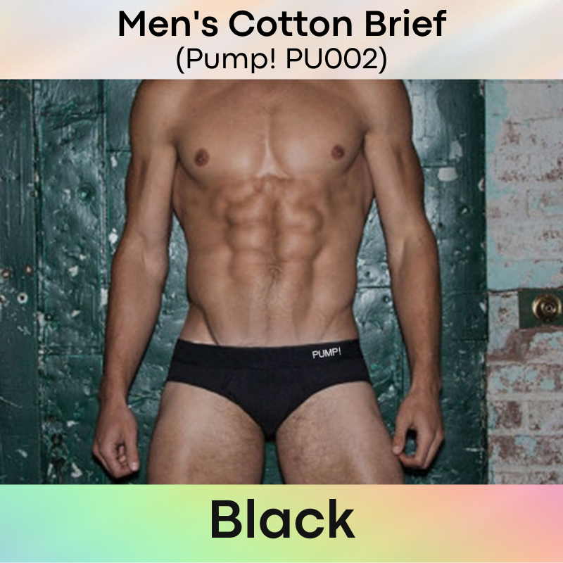 Men's Brief : Cotton Brief Underwear (Pump! PU002)