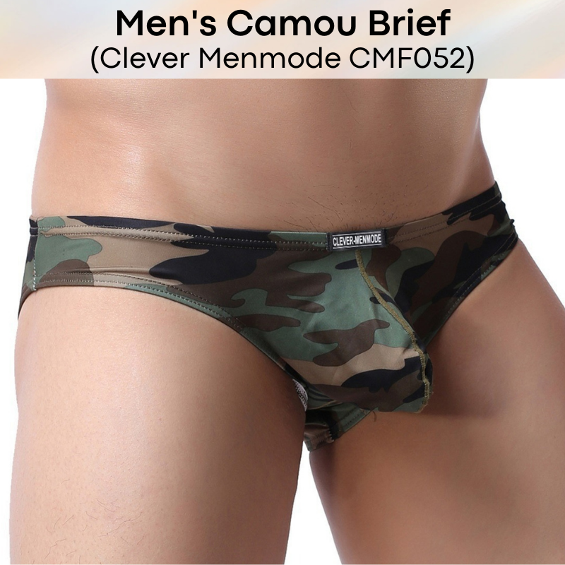 Men's Brief : Camouflage Print with Protruding Pouch (Clever Menmode CMF052)