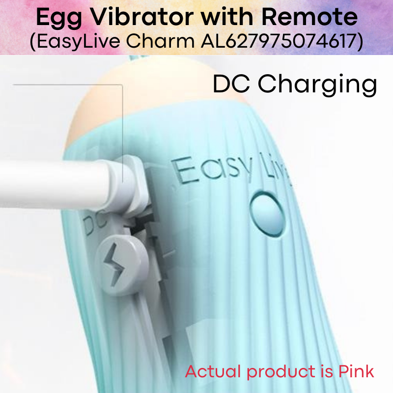 Adult Toy : Unisex Egg Vibrator with Remote Control Unit (EasyLive Charm AL627975074617)