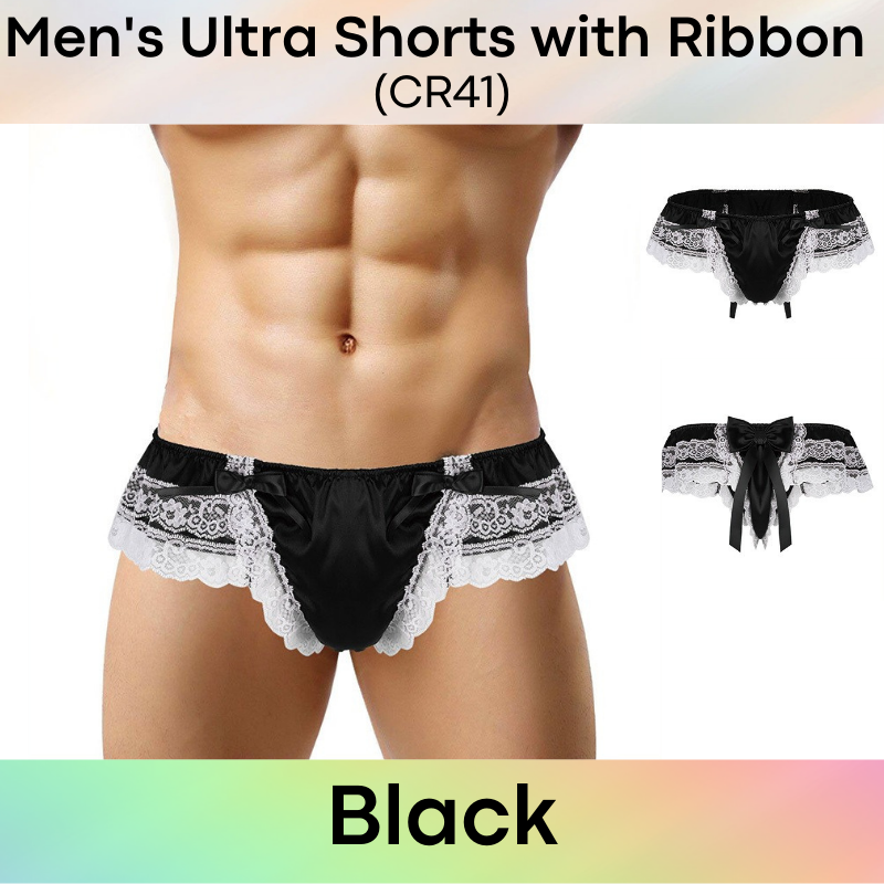 Men's Shorts : Ultra Shorts with Lace Ribbon (CR41)