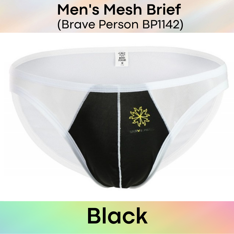 Men's Brief : Mesh Underwear (Brave Person BP1142)