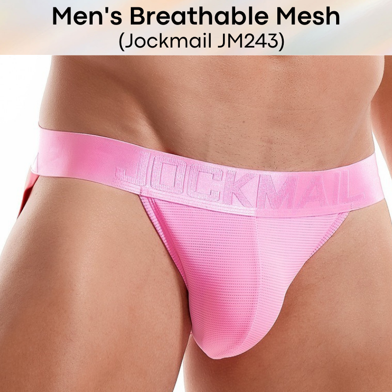 Men's Jockstrap : Breathable Mesh Underwear (Jockmail JM243)