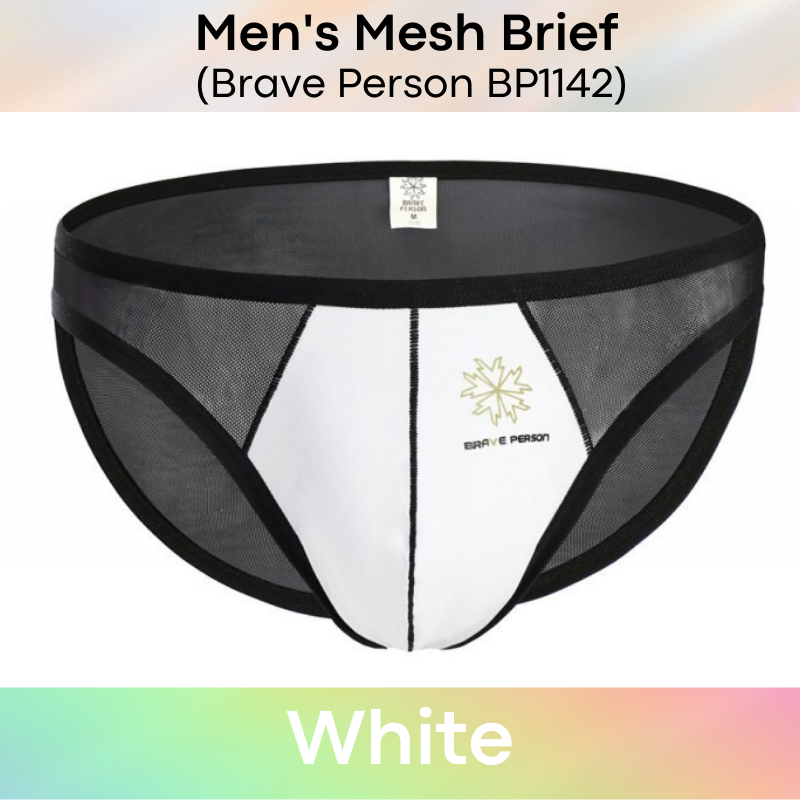 Men's Brief : Mesh Underwear (Brave Person BP1142)