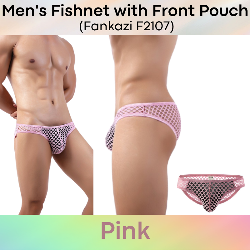 Men's Brief : Net with Additional Pouch Lining (Fankazi F2107)
