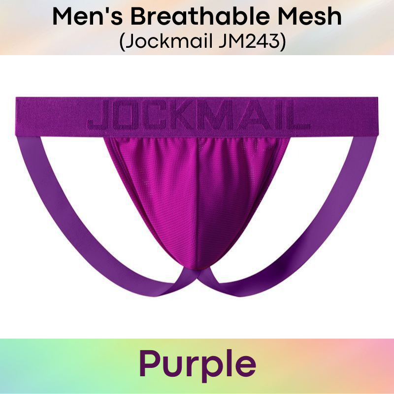 Men's Jockstrap : Breathable Mesh Underwear (Jockmail JM243)