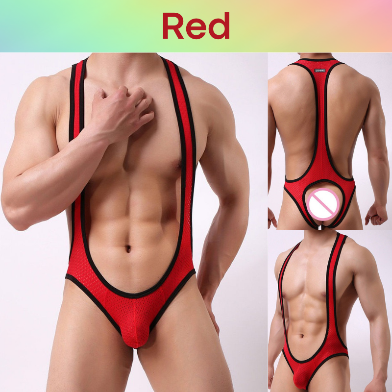 Men's Bodysuit : Open Back (C407)