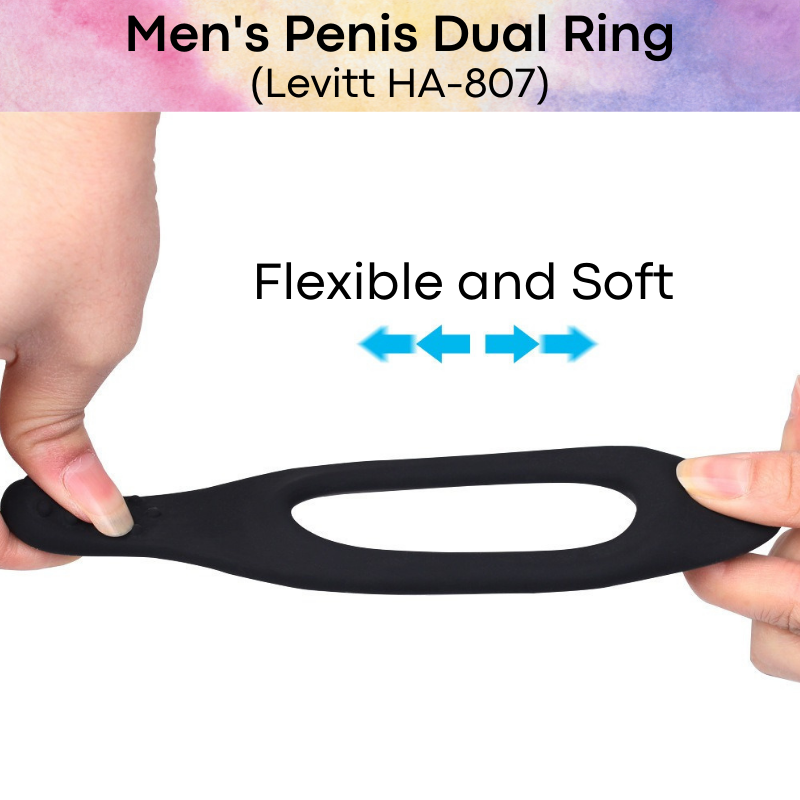 Adult Toy : Men's Dual Penis Ring (Levitt HA-807)