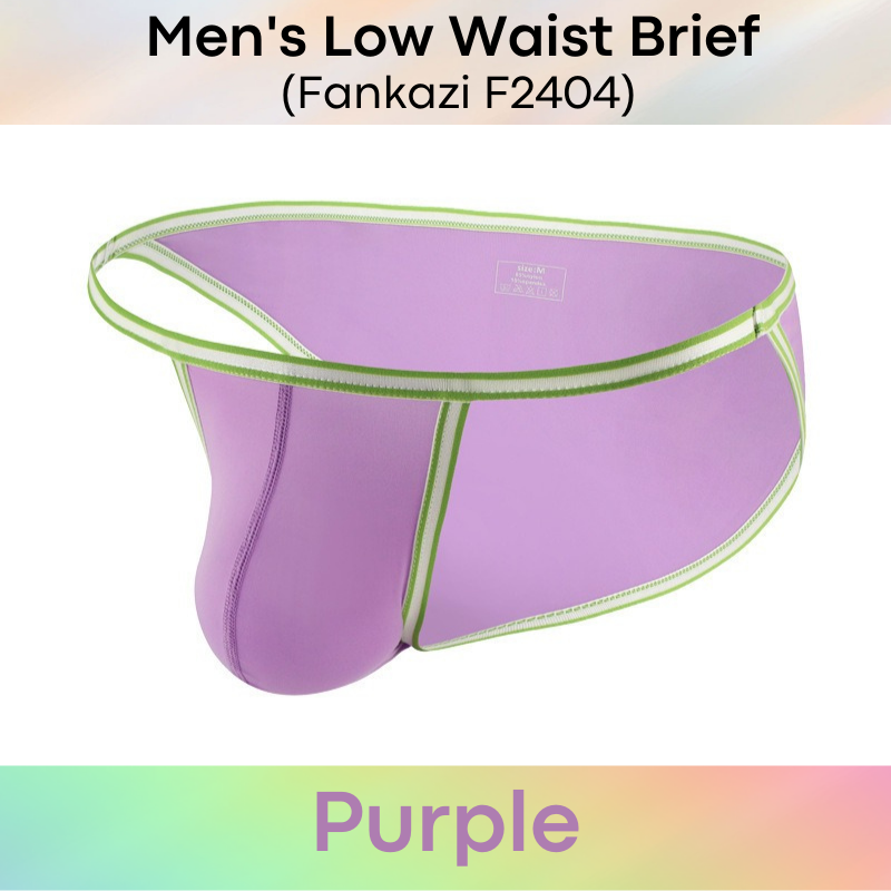 Men's Brief : Low Waist Nylon Underwear (Fankazi F2404)