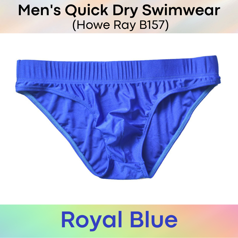 Men's Swimwear : Bikini Brief Swim Trunks (Howe Ray B157)