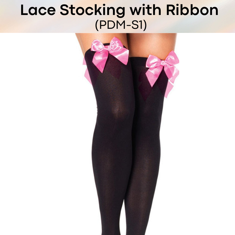 Roleplay : Jap Style High Ankle Stocking with Pink Ribbon (PDM-S1)
