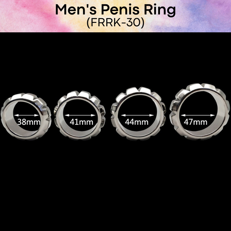 Adult Toy : Men's Stainless Steel Penis Ring (FRRK30)