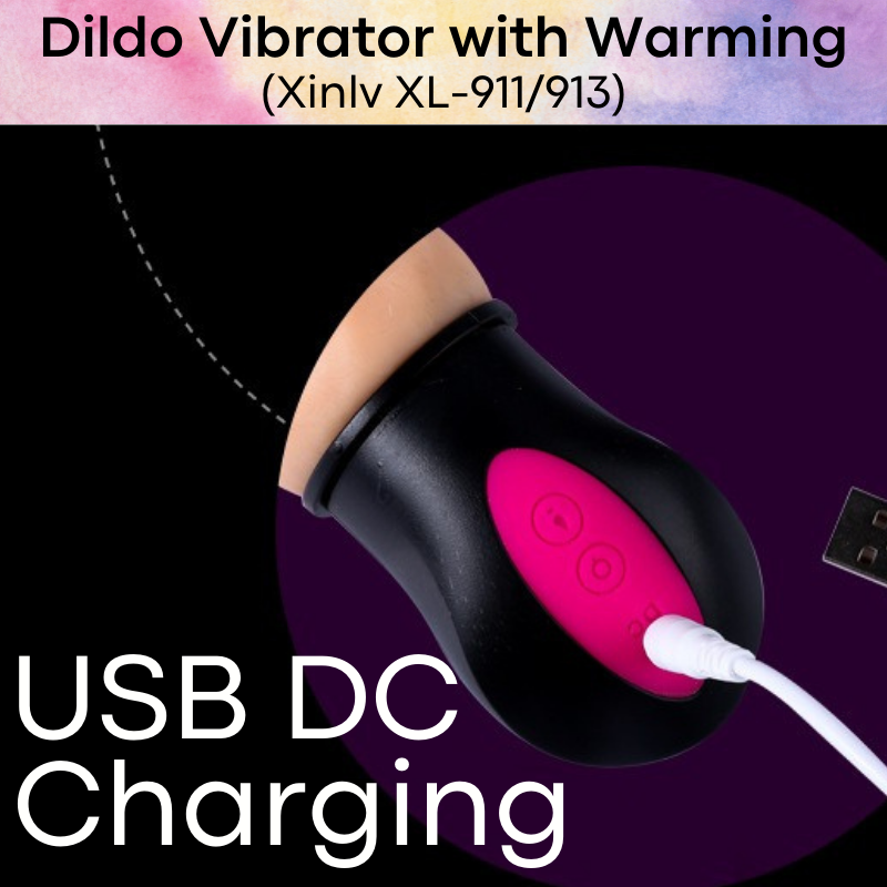 Adult Toy : Dildo Vibrator with Warming (Xinlv XL-912/913)