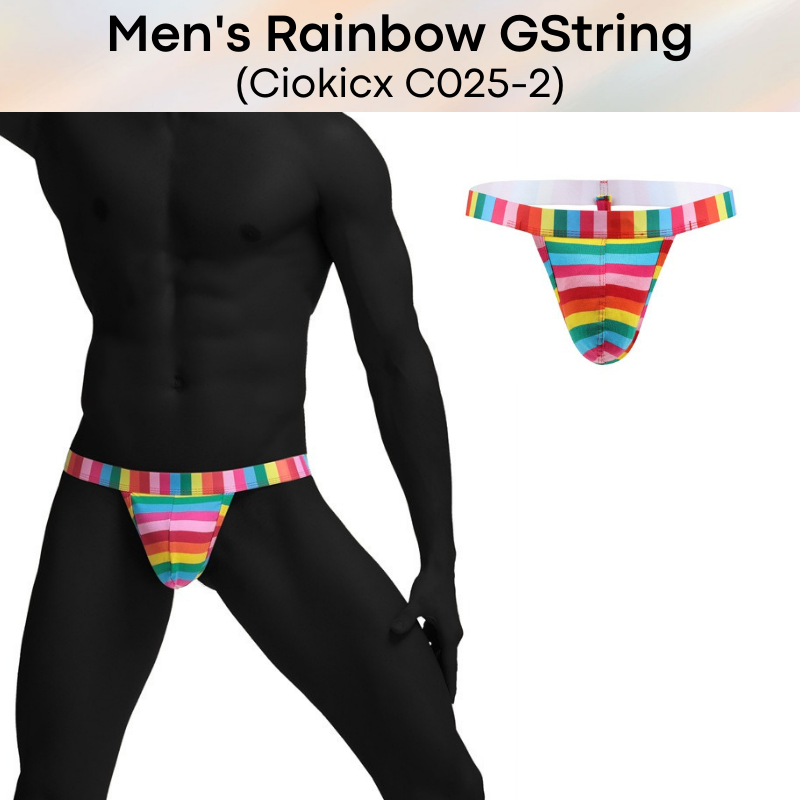 Men's GString : Rainbow Underwear (Ciokicx C025-2)